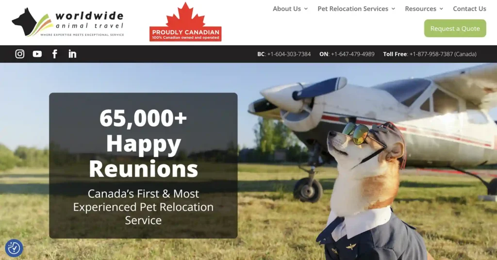 Worldwide Animal Travel